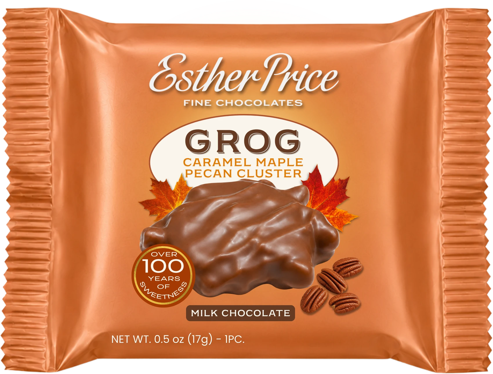 GROG Caramel Maple Pecan Cluster single-serve wrapper
